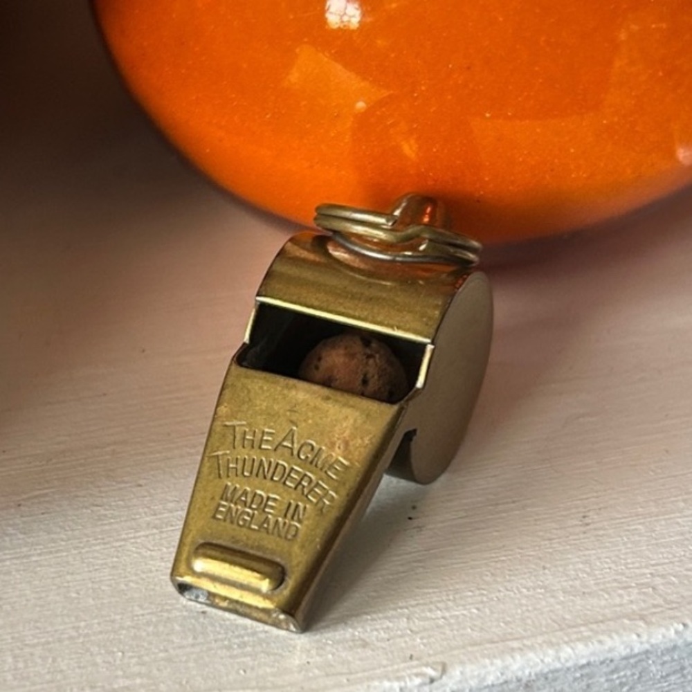 Vintage Acme Thunderer Brass Whistle